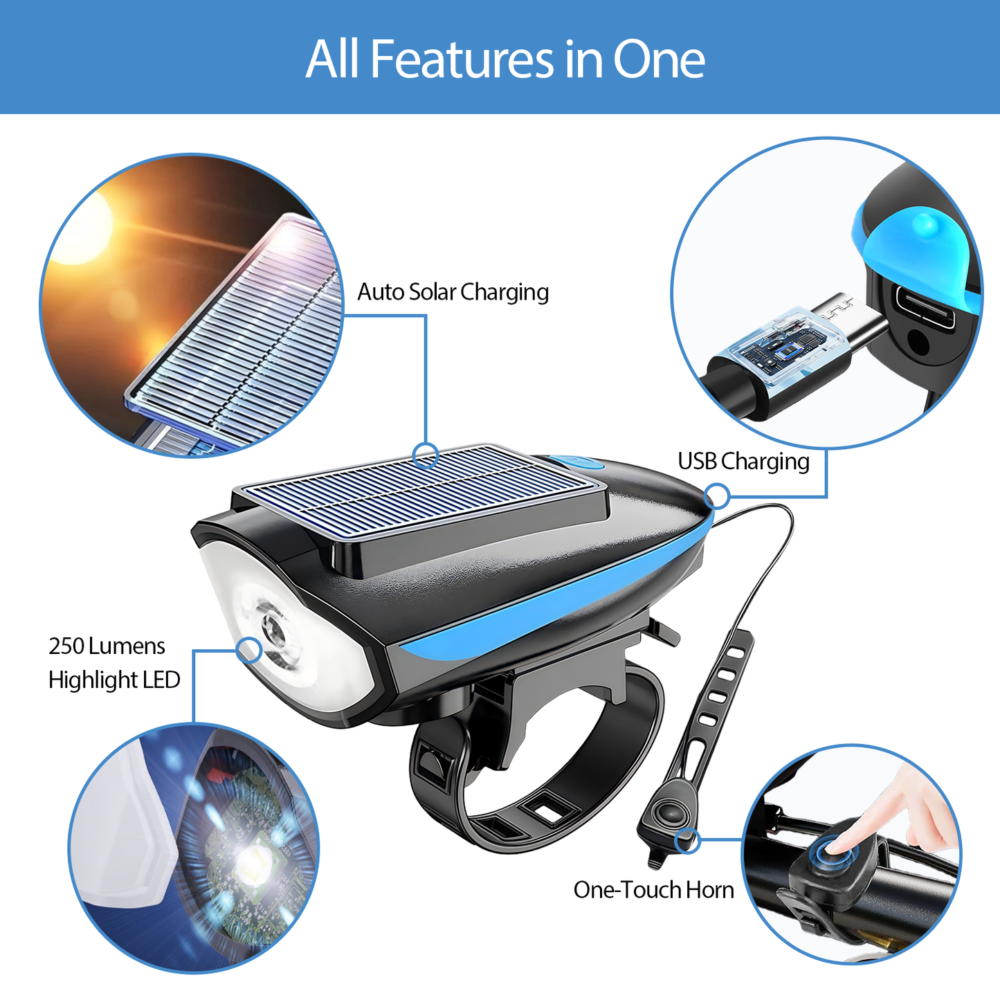 DELOMENPA Pet Stroller Solar Light for Dog/Cat Carriage