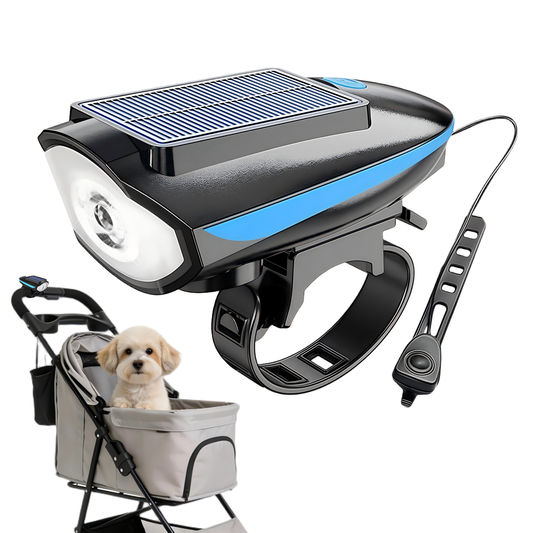 DELOMENPA Pet Stroller Solar Light for Dog/Cat Carriage