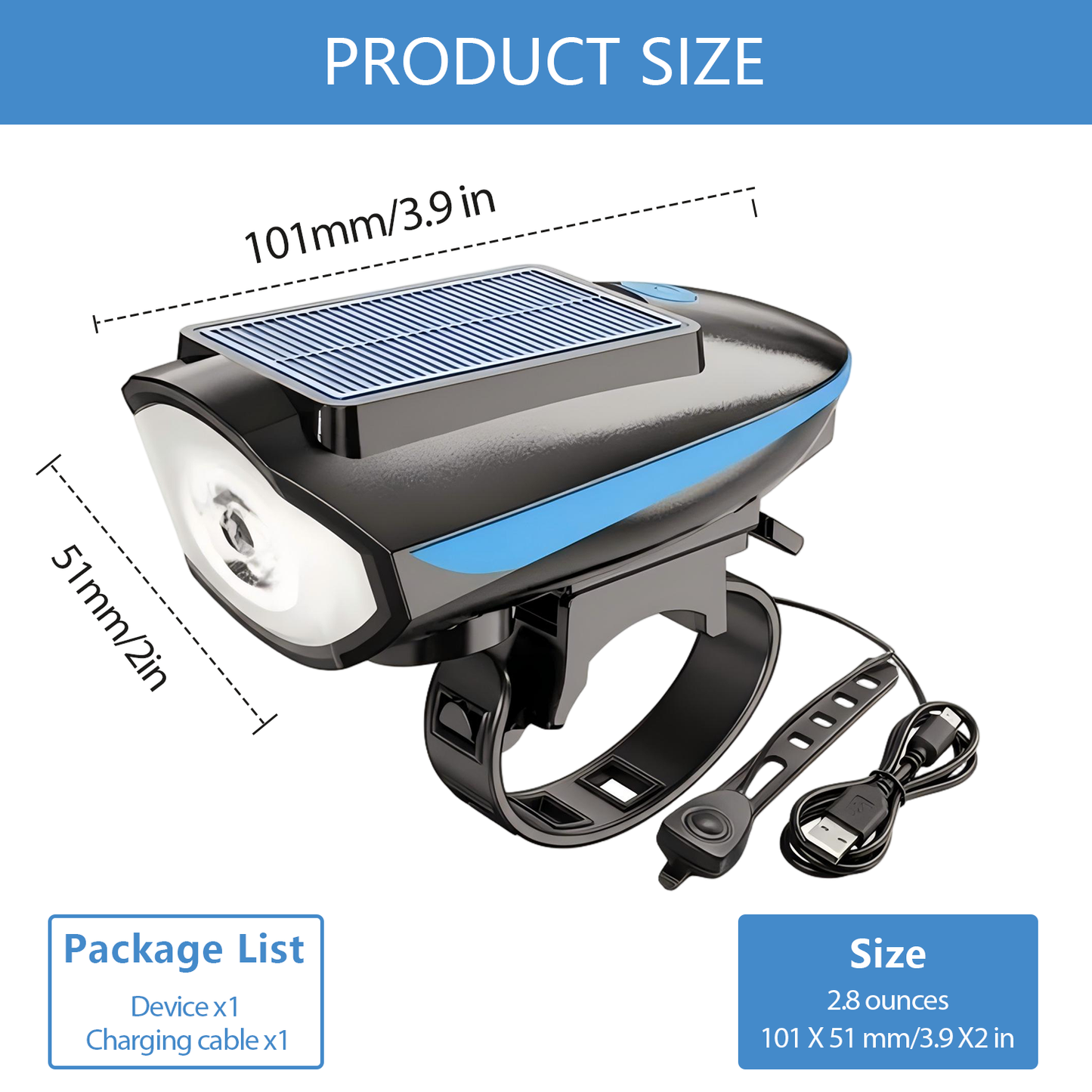 DELOMENPA Pet Stroller Solar Light for Dog/Cat Carriage